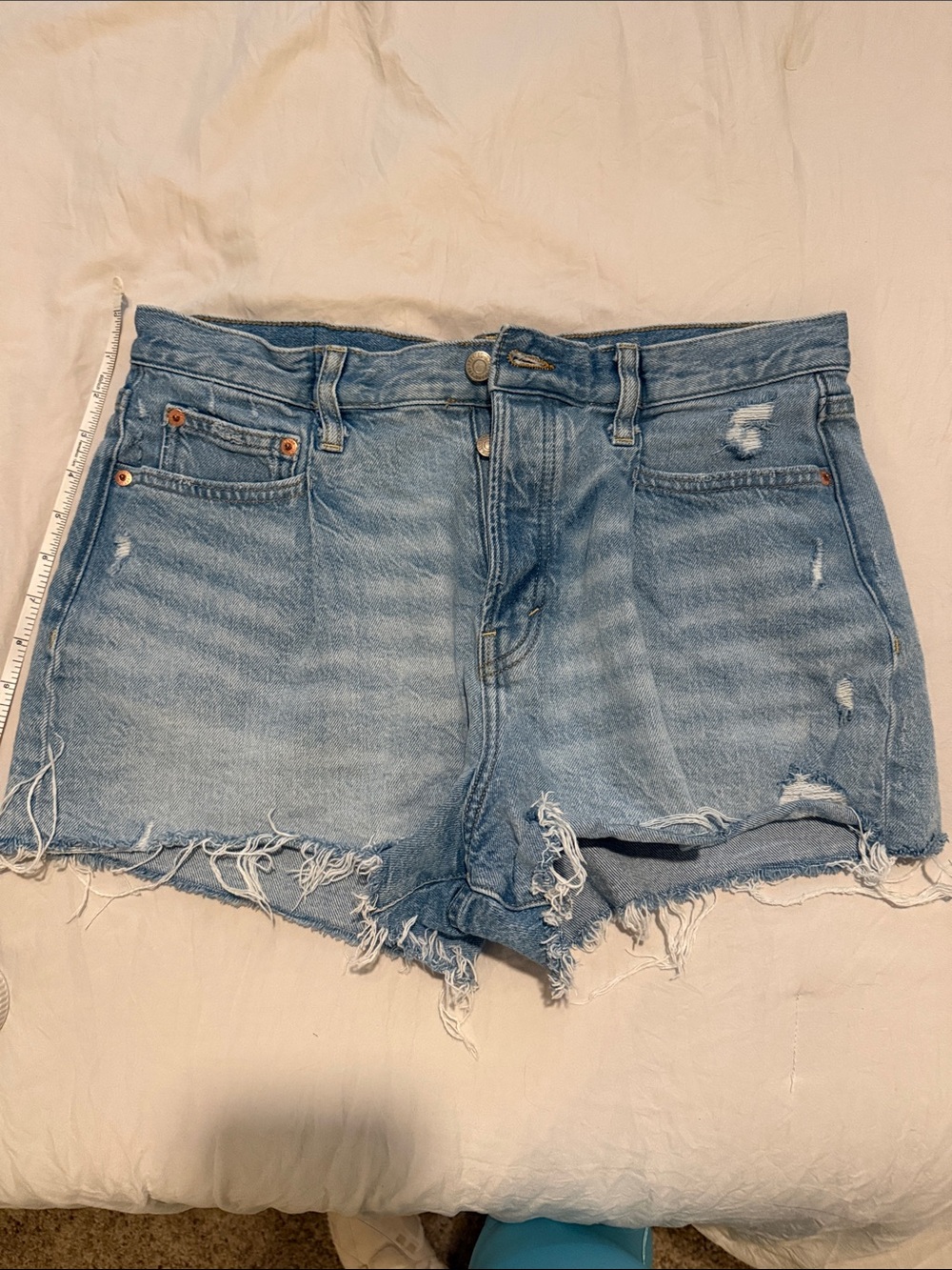 Lucky Brand Light Blue Distressed Denim Cutoff Shorts